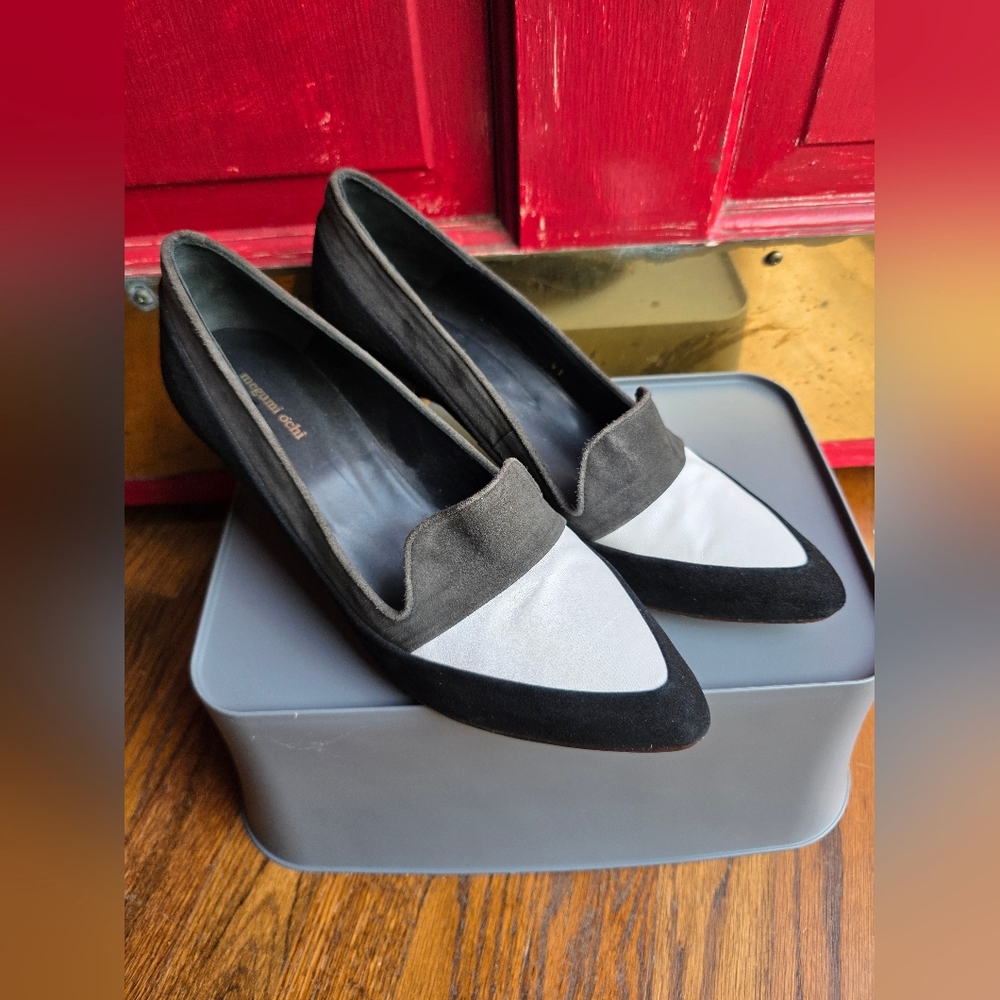 Megumi Ochi Short Heels Tuxedo Leather Size 41